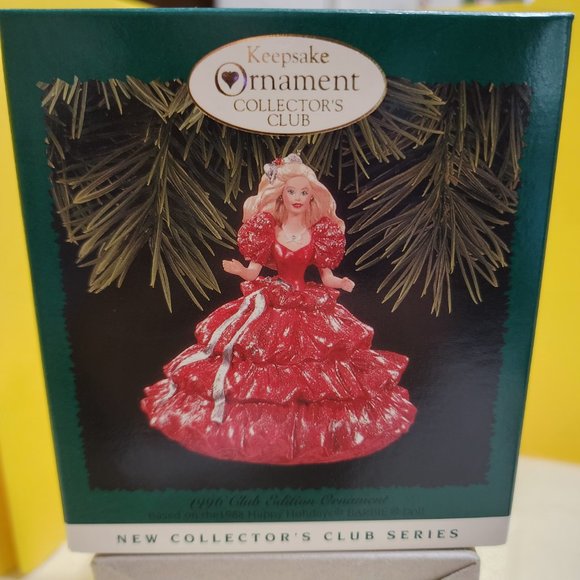 Hallmark Keepsake 1996 Club Edition BARBIE Christmas Ornament based on 1998 Doll - Picture 2 of 15